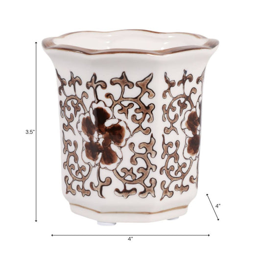 Plumeria Brown Chinoiserie Candle