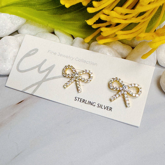 Mini Bow Stud Earrings