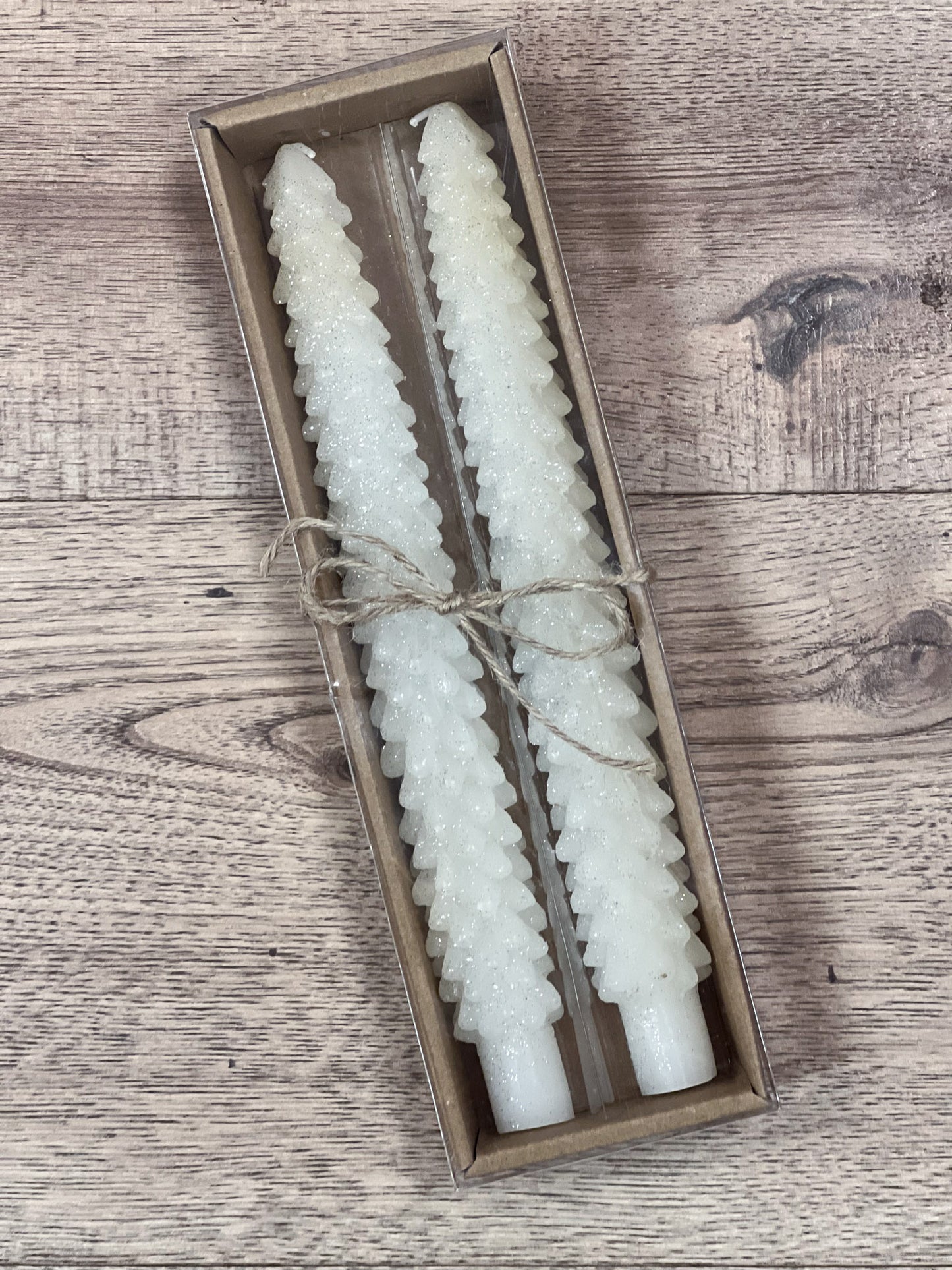 10” Tree Taper Candle Boxed Set of 2