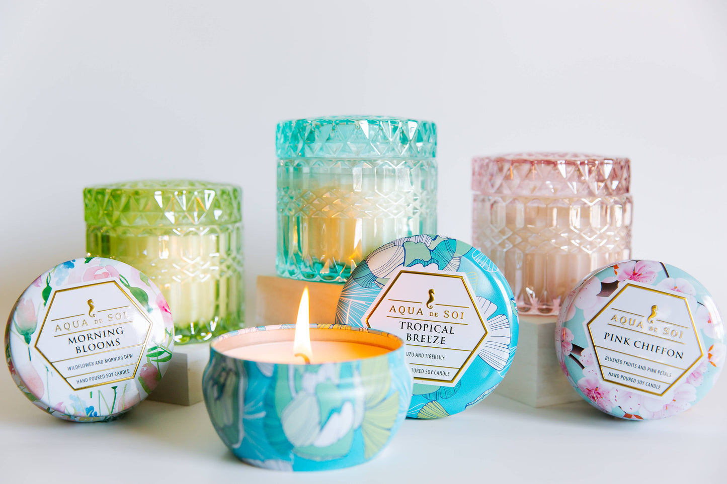 "Tropical Breeze" 8oz. Petite Shimmer Candle
