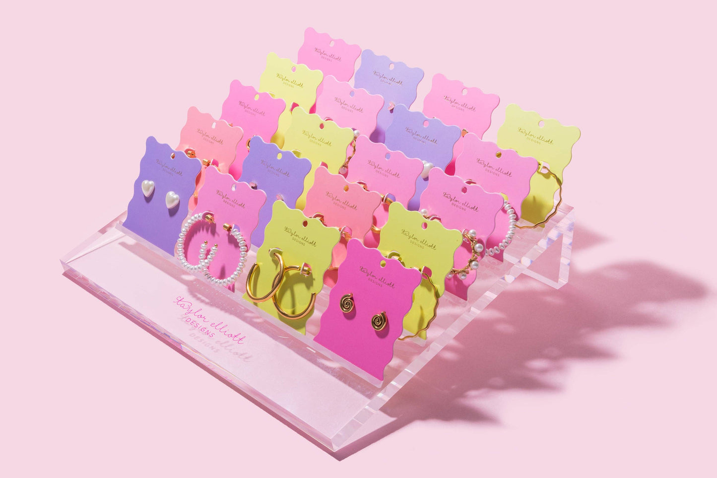 Colorful Gems Huggie Earrings
