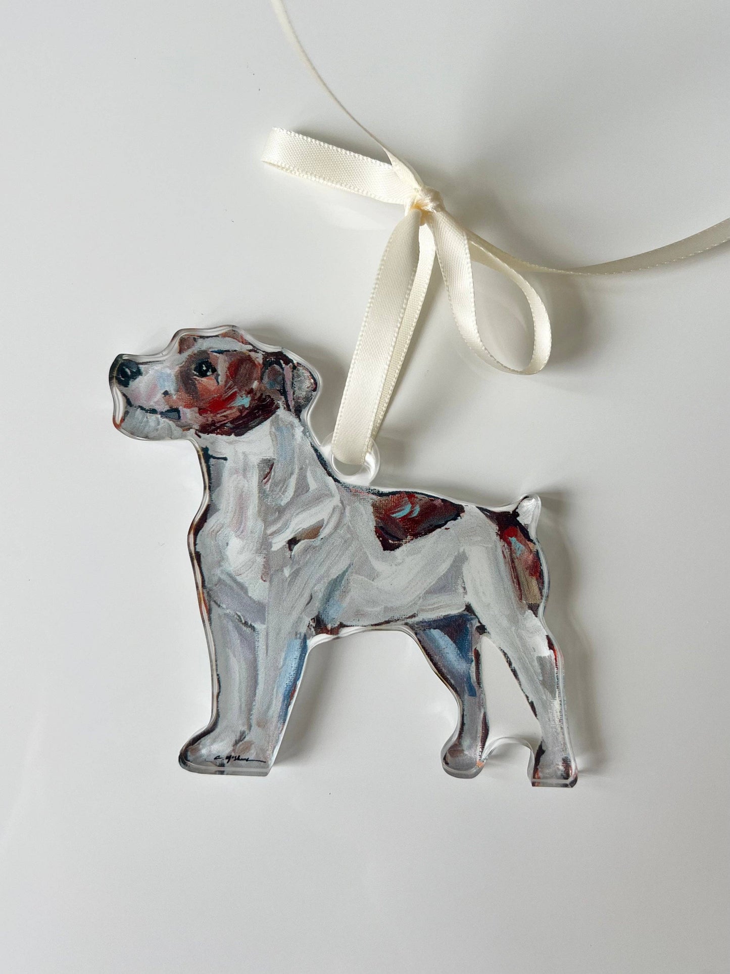 "Jack Russell Wire-Haired Dog" ornament