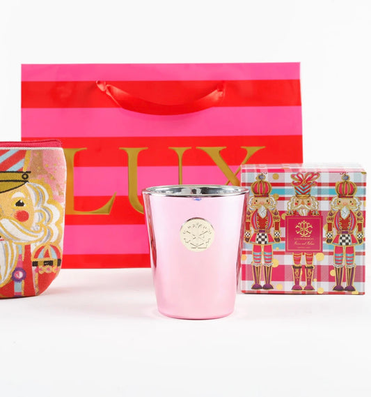 "Sweet Berries" Pink Boxed Candle