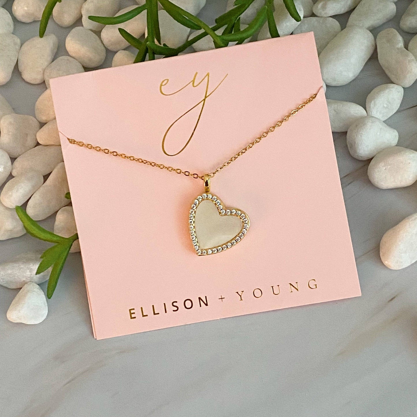 Shell Heart Locket Necklace