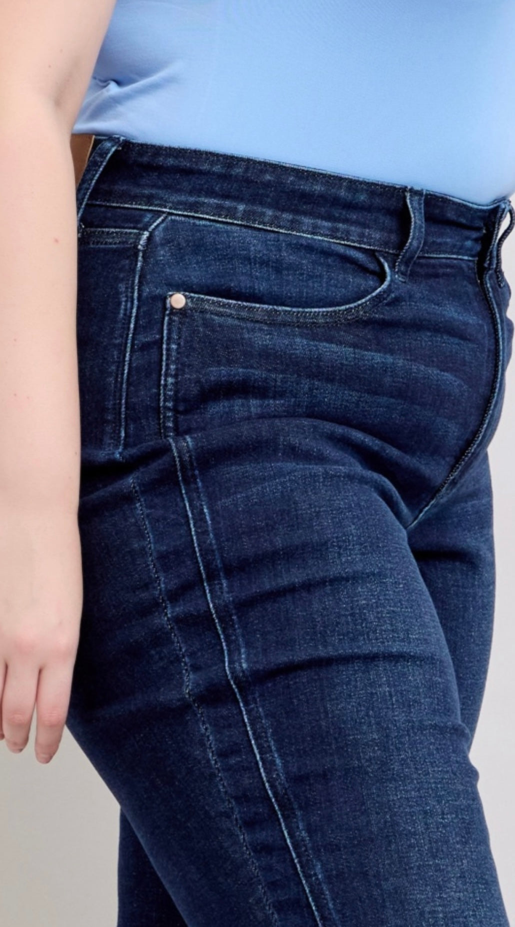 Plus-Size Judy Blue High Waist Dark Wash Boyfriend Jeans