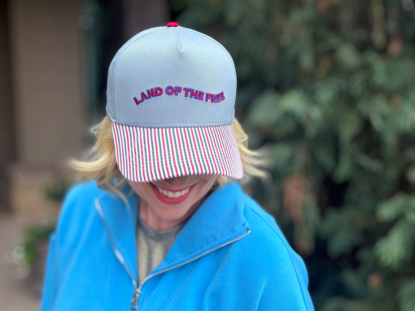 "Land of the Free" Embroidered Baseball Cap