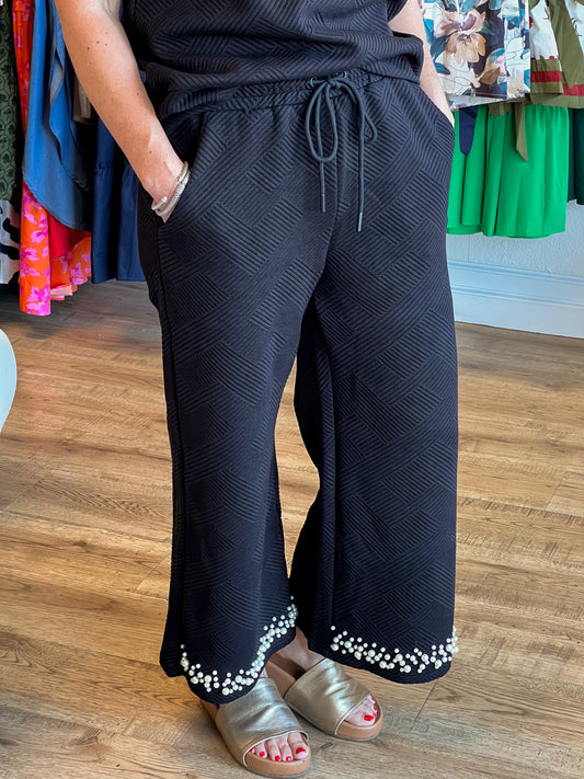 A Rare Find Black Textured Pearl Set