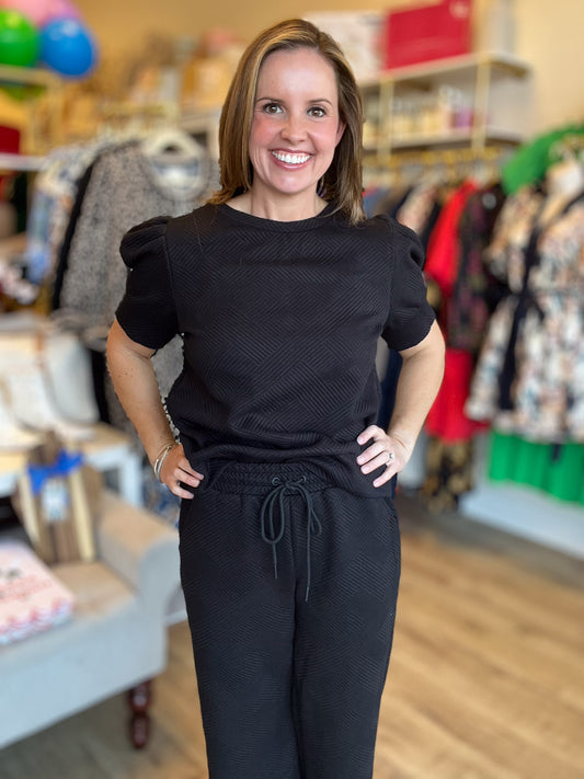 A Rare Find Black Textured Pearl Set