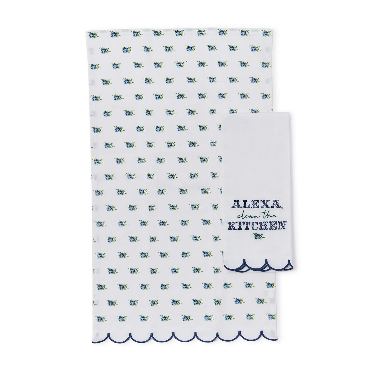 "Alexa, Clean the Kitchen" Set of 2 Dish Towels