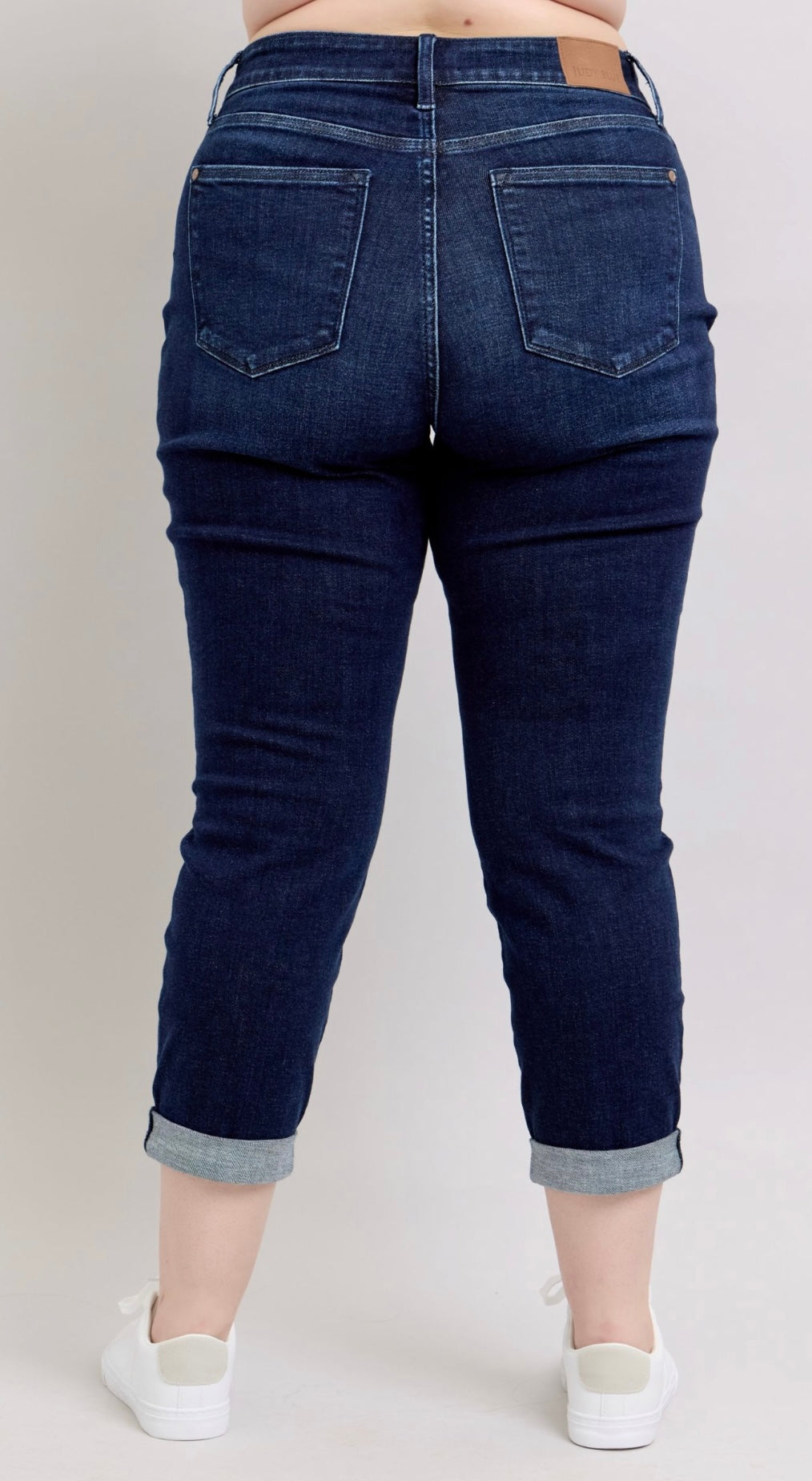 Plus-Size Judy Blue High Waist Dark Wash Boyfriend Jeans