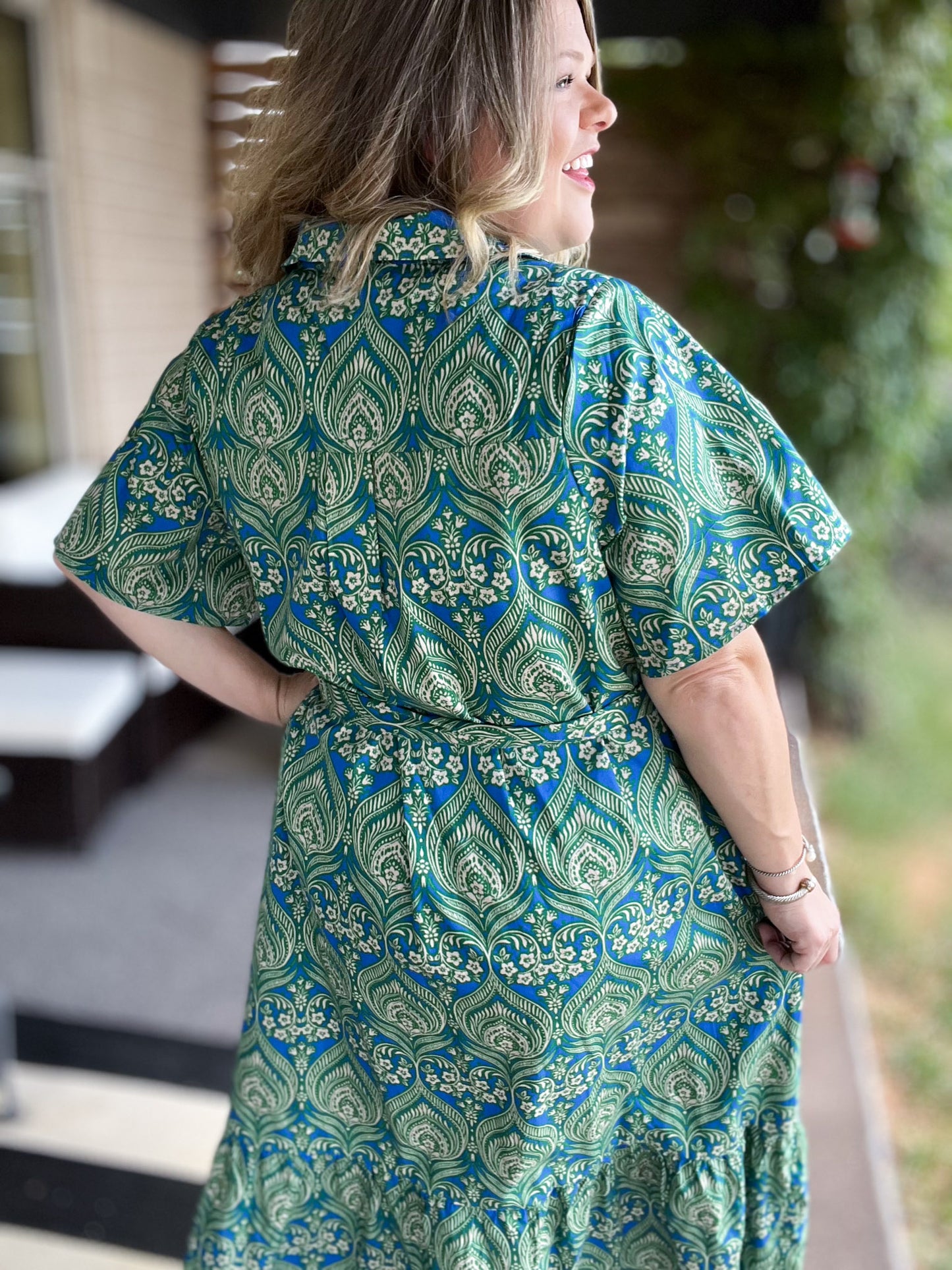 Birds of a Feather Plus-Size Paisley Maxi Dress
