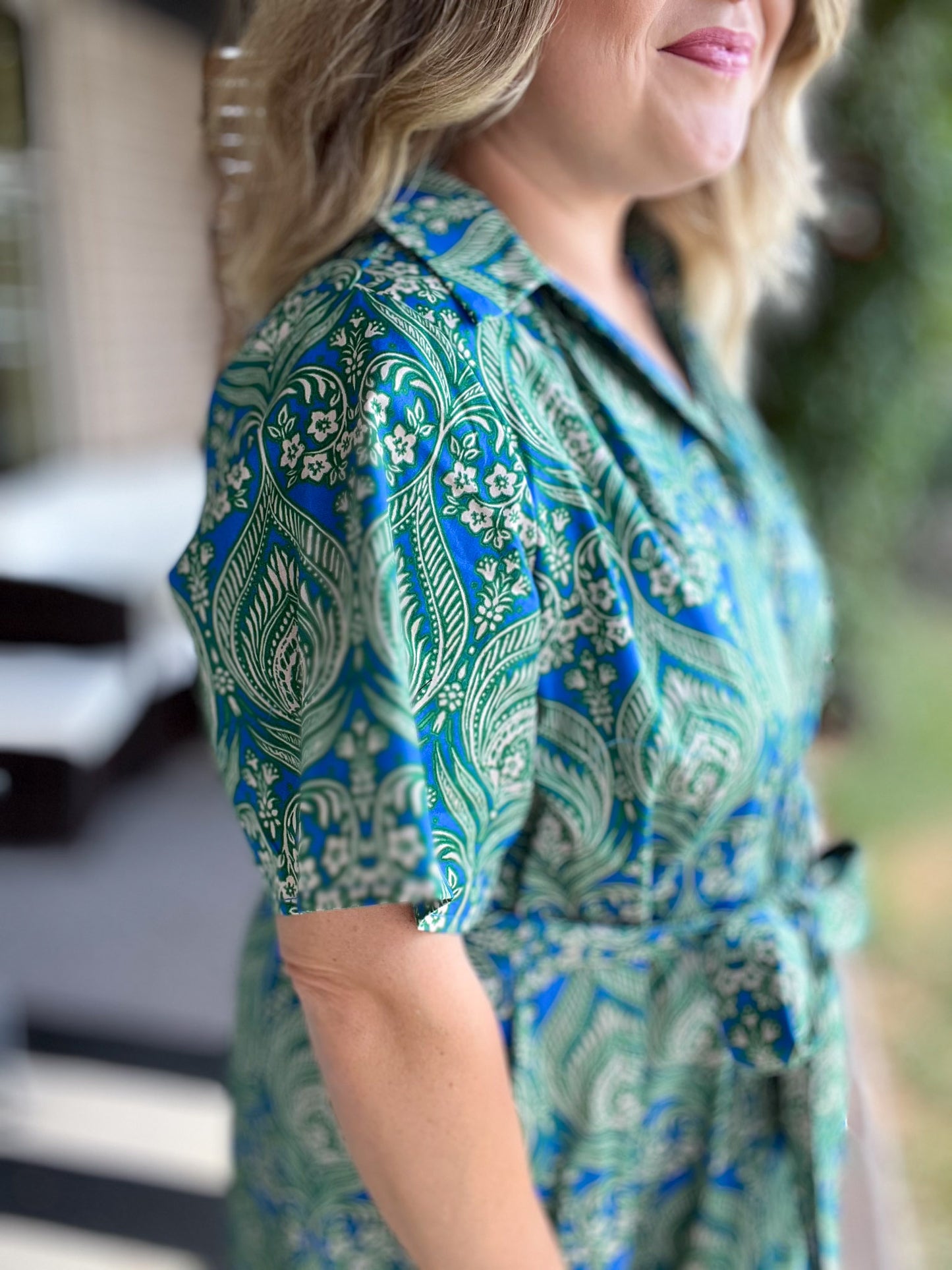 Birds of a Feather Plus-Size Paisley Maxi Dress