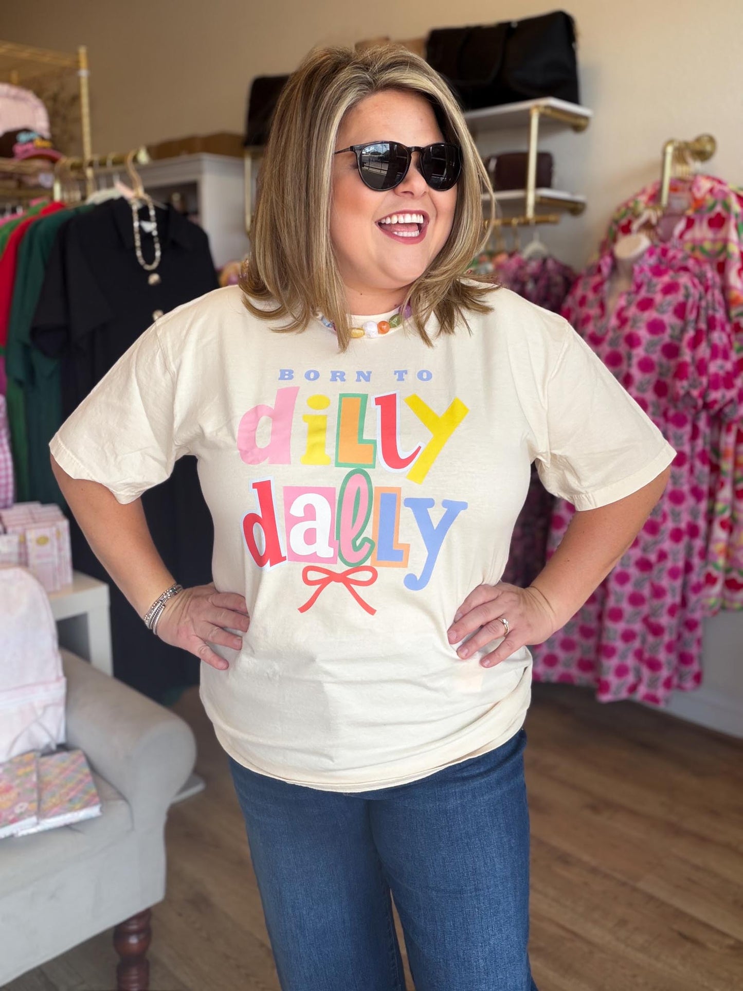 Born to Dilly Dally Plus-Size Tee