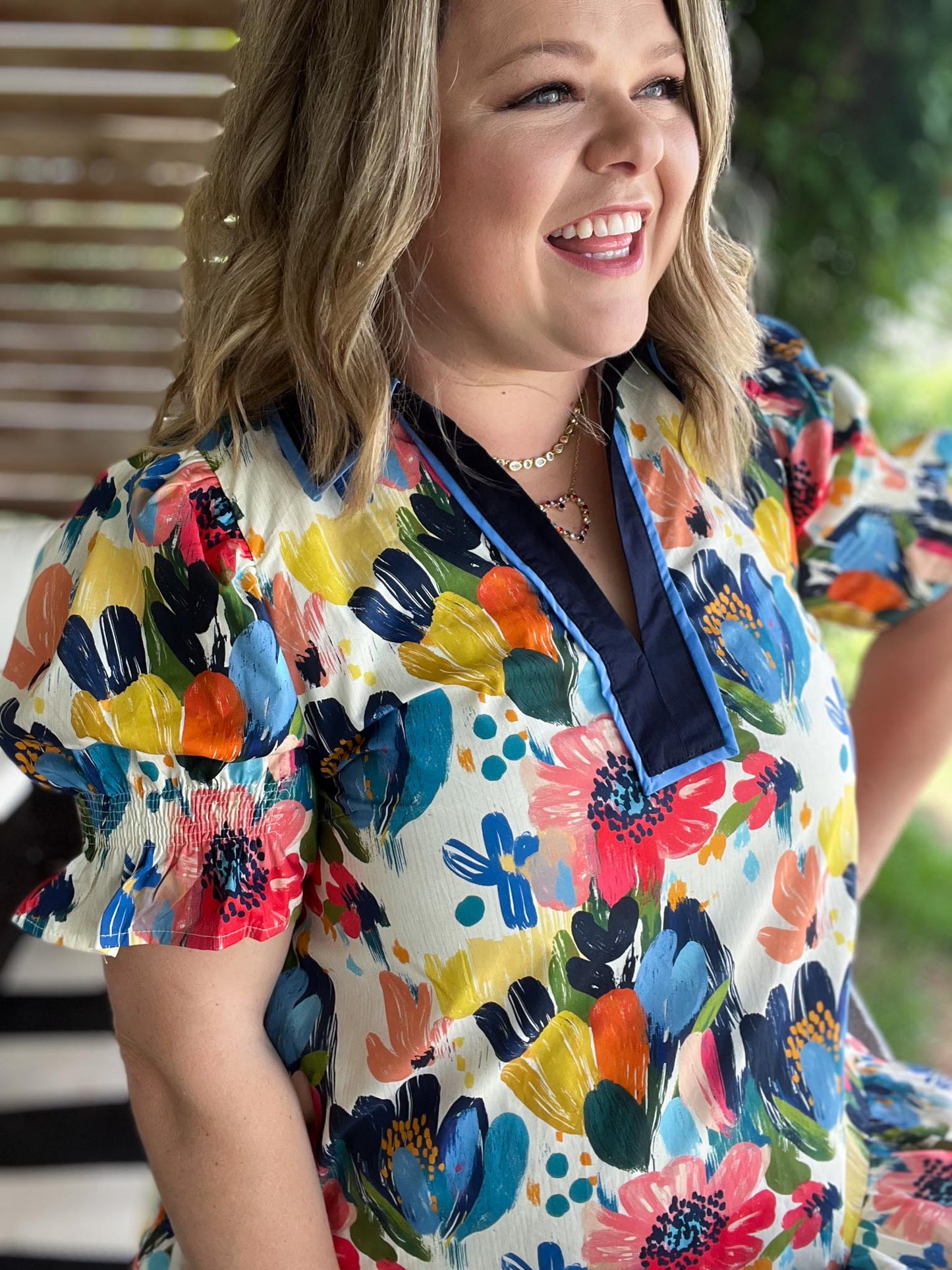 Desert Bloom Curvy Colorful Dress