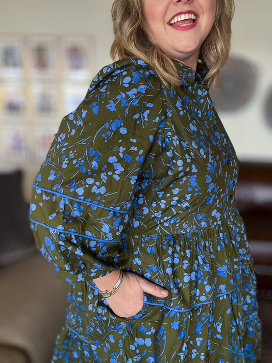 Flourish Forever Plus-Size Mini Dress