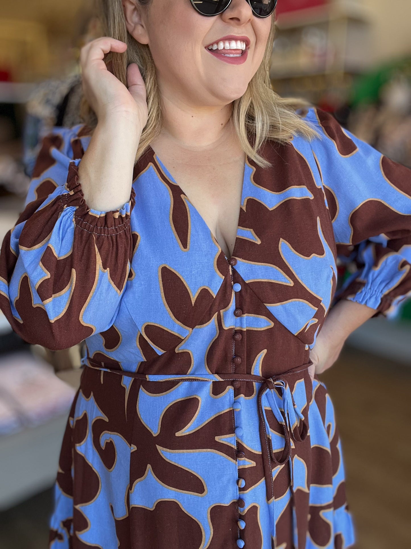 Forgive & Forget Plus-Size Abstract Mini Dress