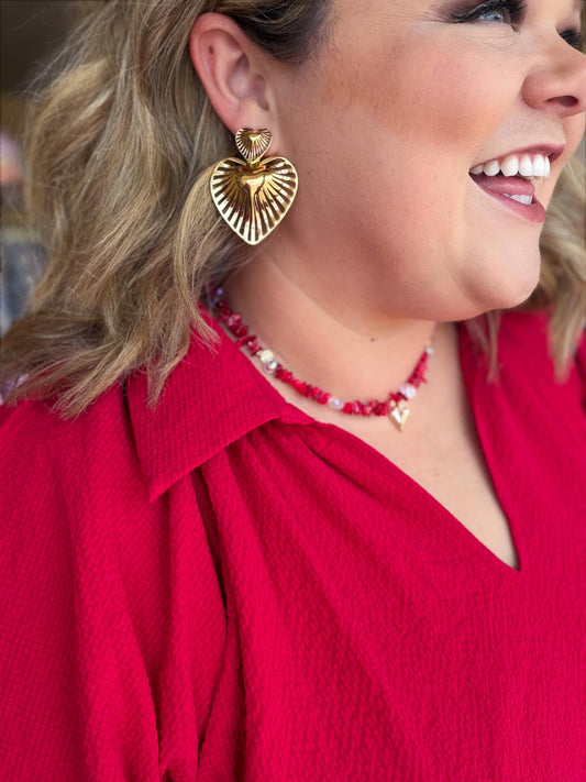 Heart Of Gold Earrings