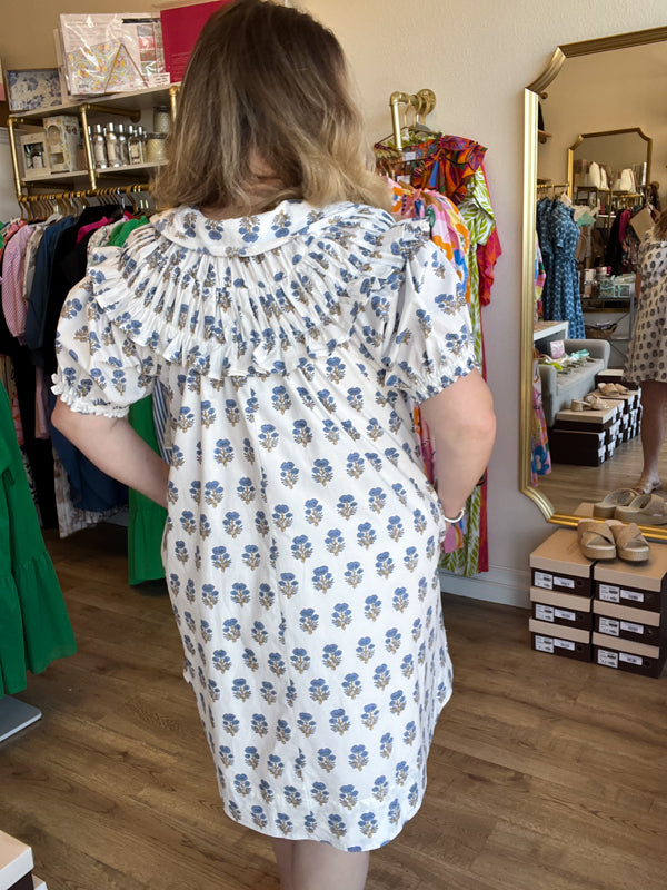 "Bless Your Heart" White Floral Dress