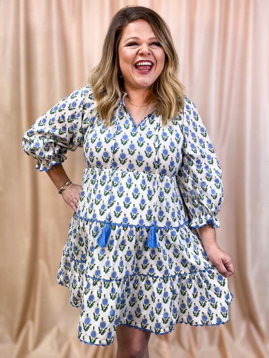 Daily Delight White Floral Dress