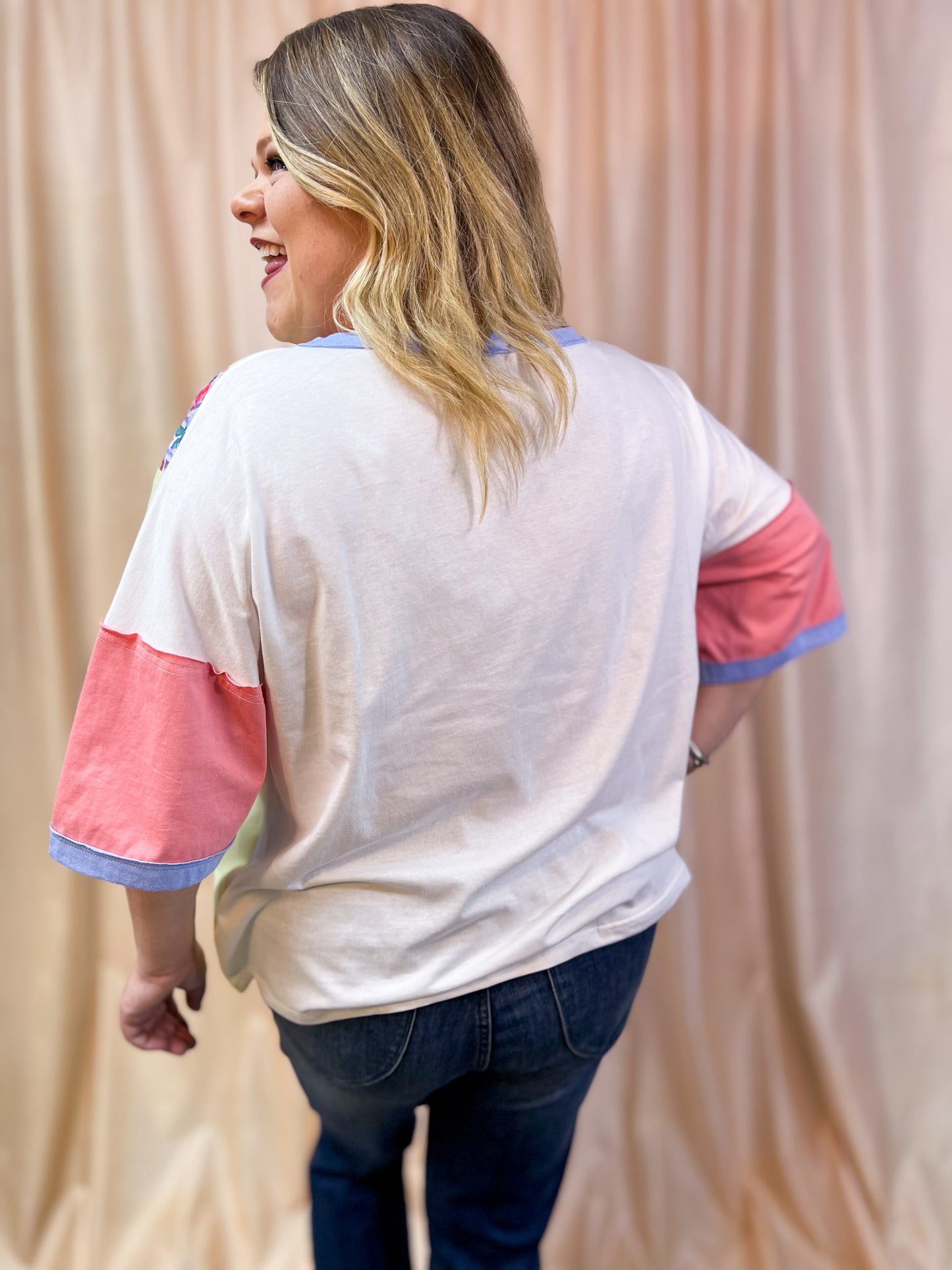 Everyday Moments Plus-Size Colorblock Tee