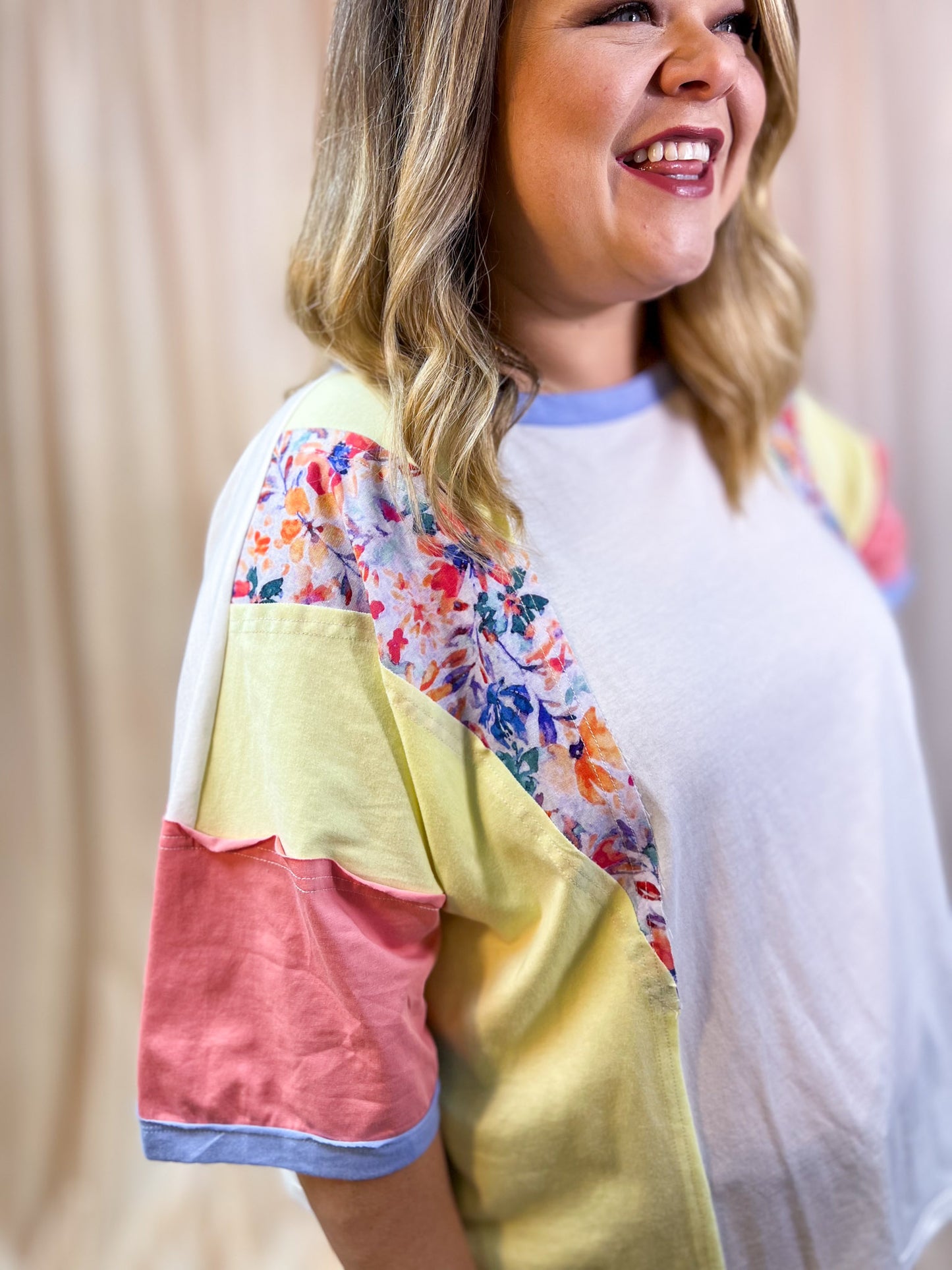 Everyday Moments Plus-Size Colorblock Tee