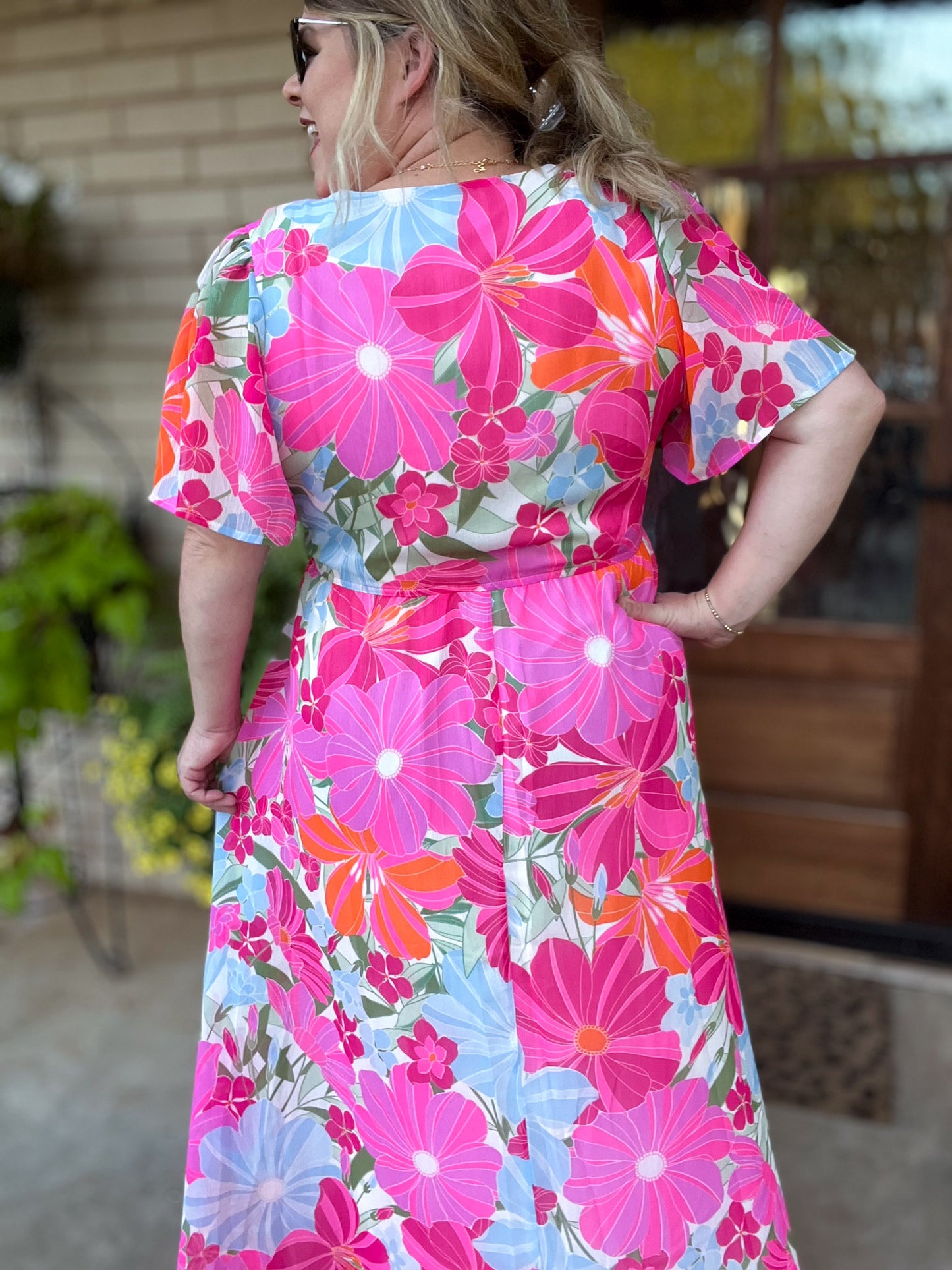 Let's Promenade Plus-Size Floral Maxi Dress