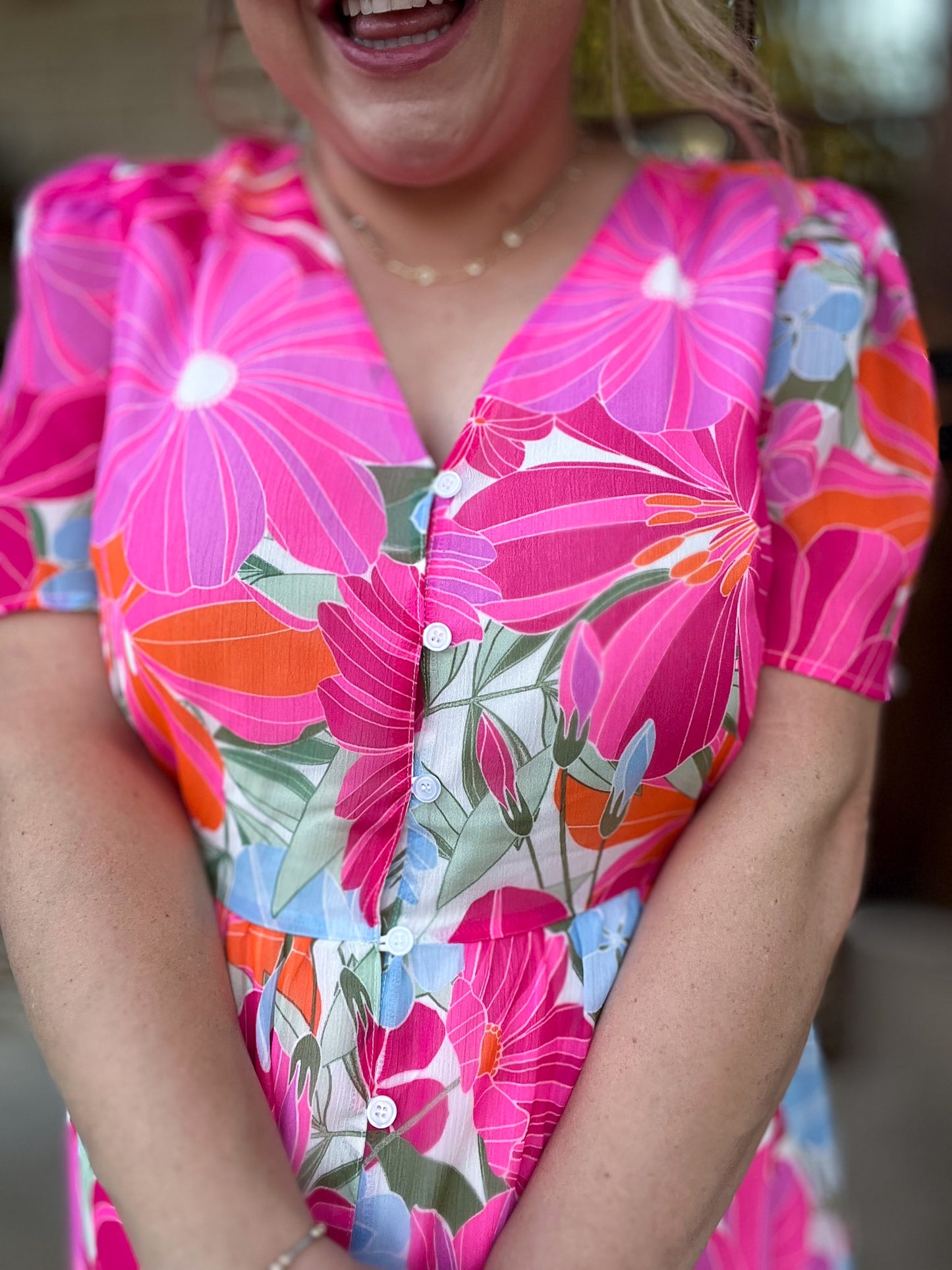 Let's Promenade Plus-Size Floral Maxi Dress