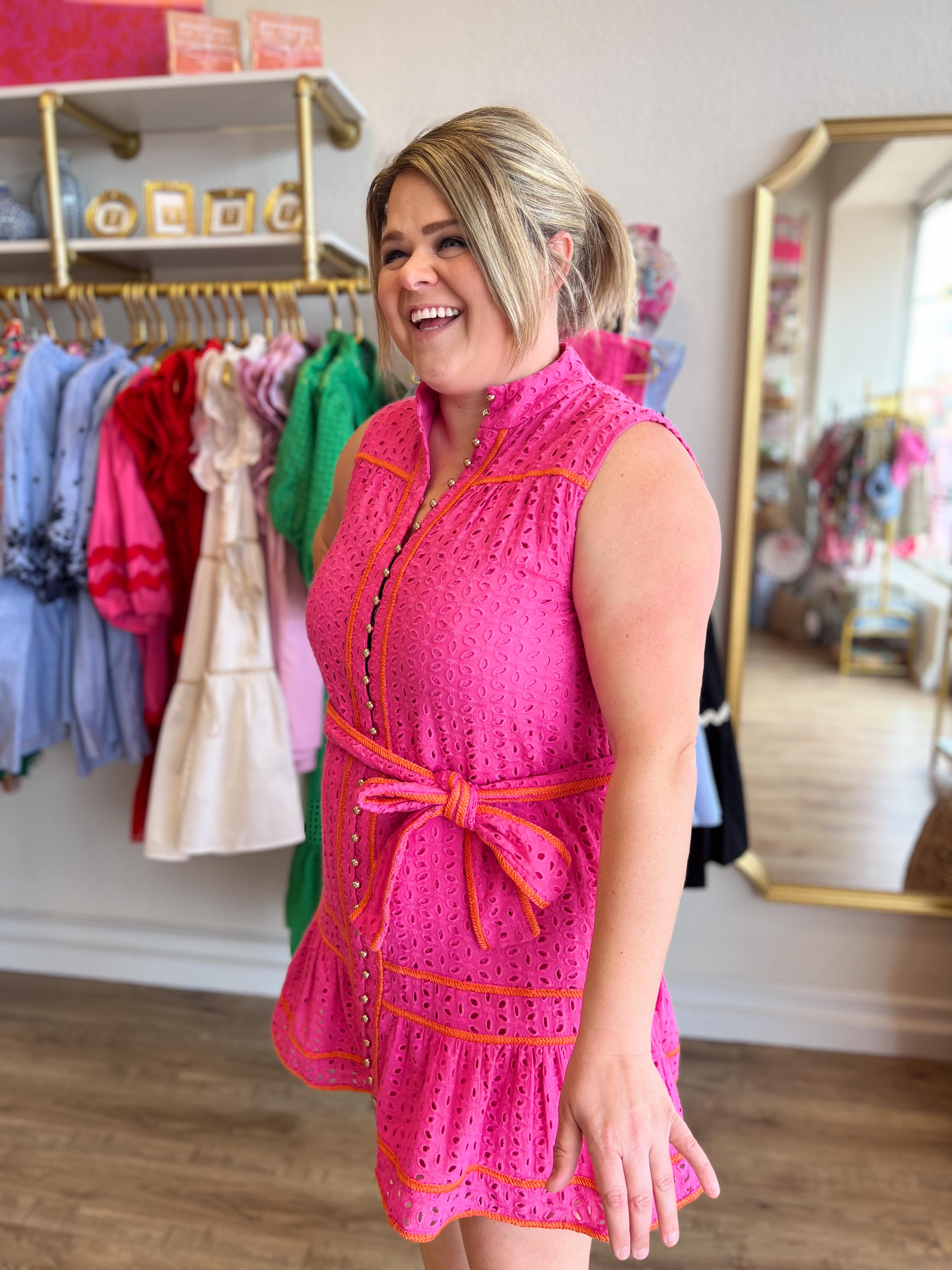 pink parker dress Parker Dress in Pink Sand Louise New York