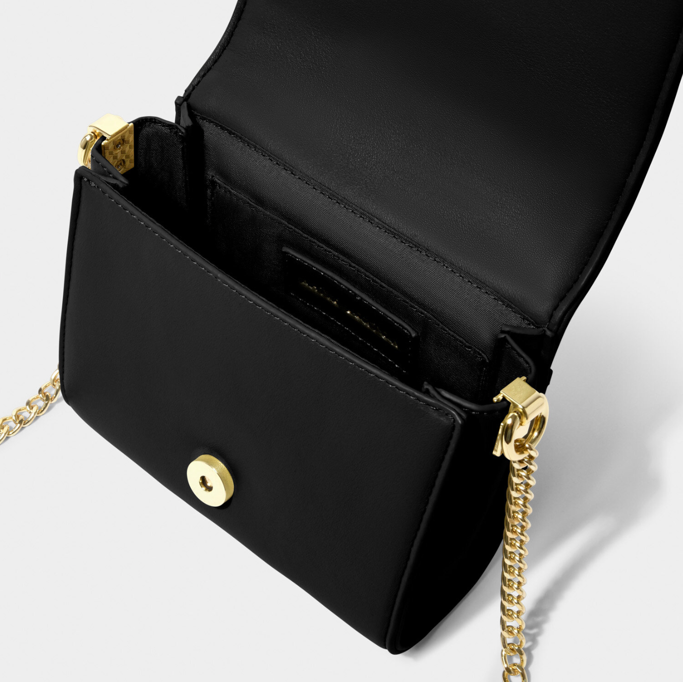 Kendra Quilted Mini Black Crossbody