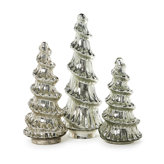 Mercury Glass Swirl Trees