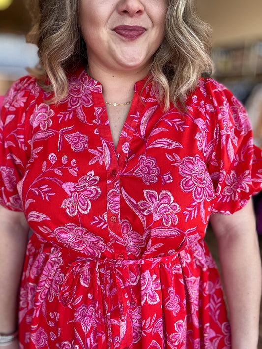 My Love Has Come Along Plus-Size Midi Dress