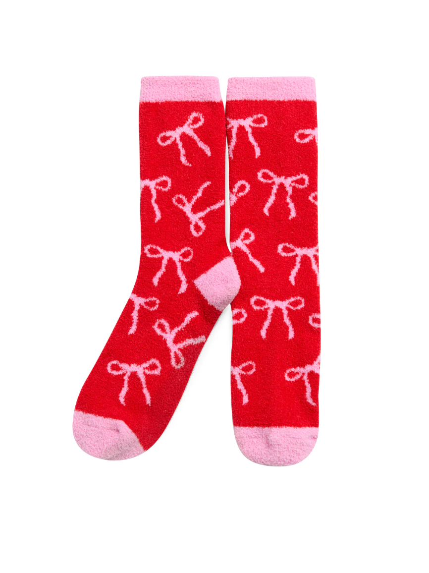 Red Bow Socks