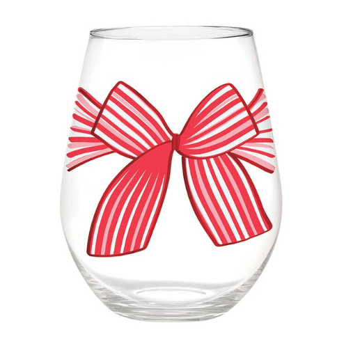 "Bow What Fun" Jumbo Wine Glass