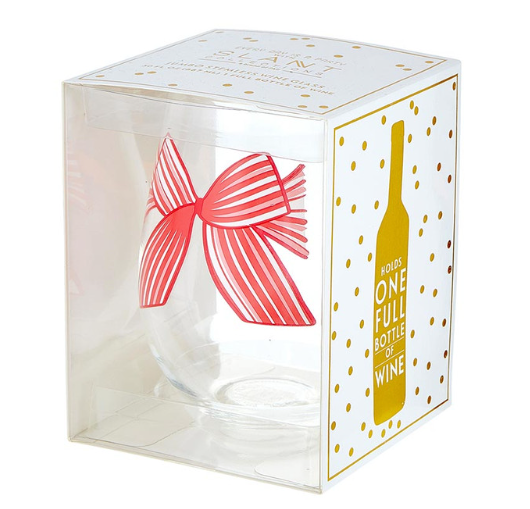 "Bow What Fun" Jumbo Wine Glass