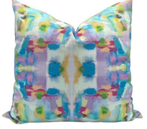 Abstract Purple Patterned Pillow Cover