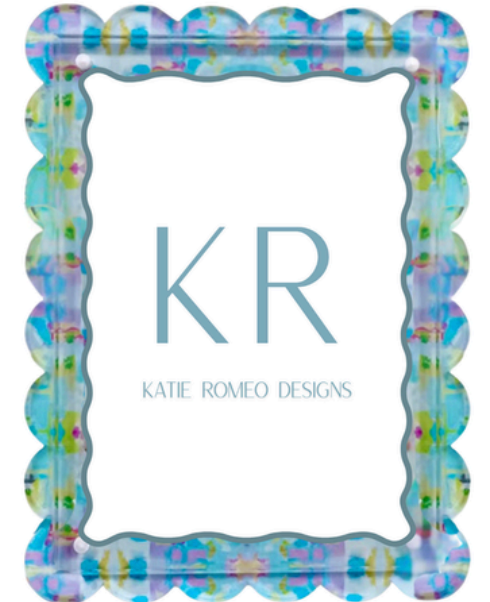 Abstract Magnetic Scalloped Frame