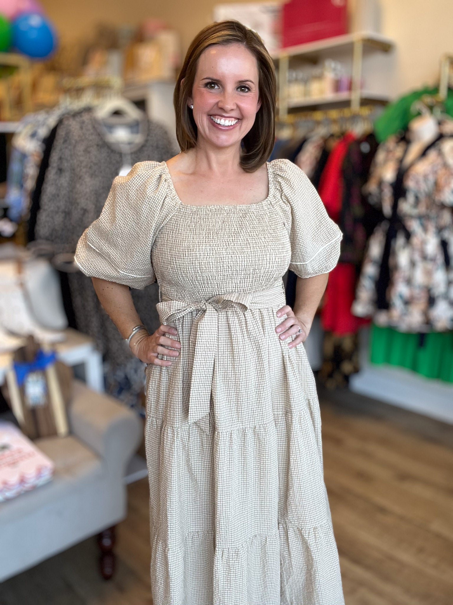 Thankful for You Plus-Size Plaid Midi Dress - FINAL SALE 2X Thankful for You Plus-Size Plaid Midi Dress - FINAL SALE 2X