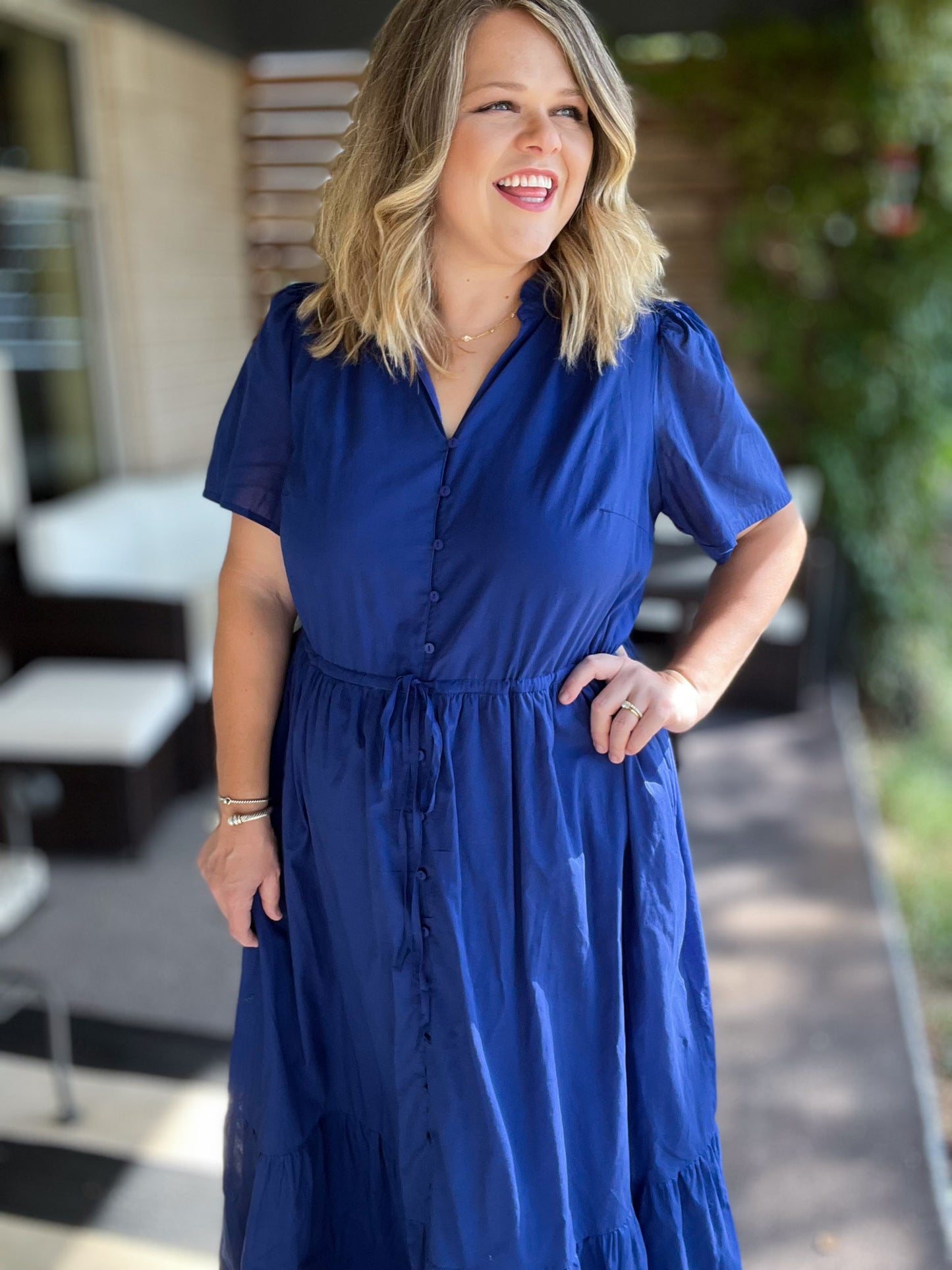 Treated Like Royalty Plus-Size Blue Maxi Dress