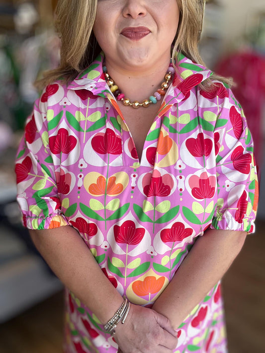Tutti Frutti Floral Plus-Size Maxi Dress