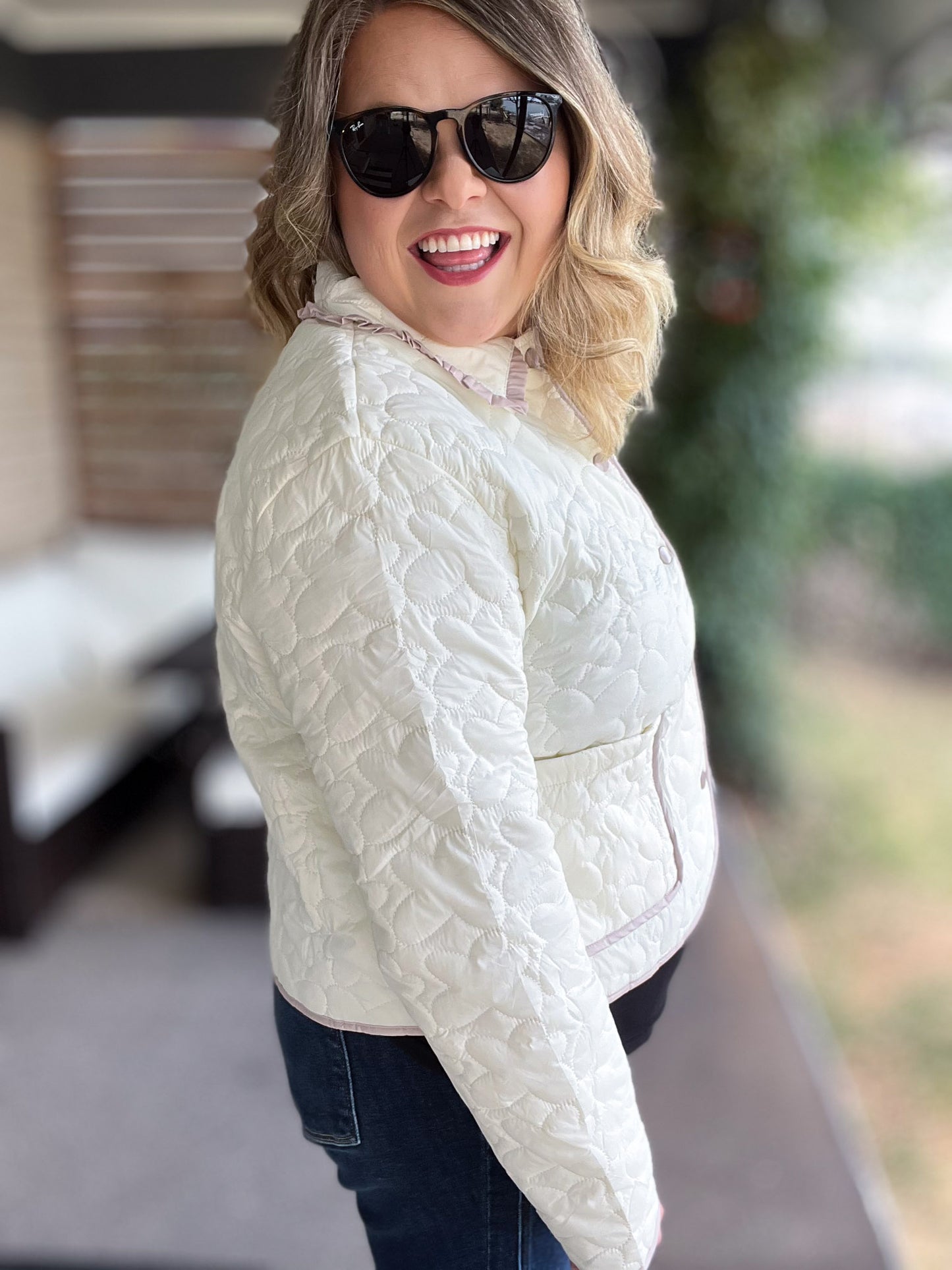 Whiskey Sour Curvy Cropped Quilted Jacket