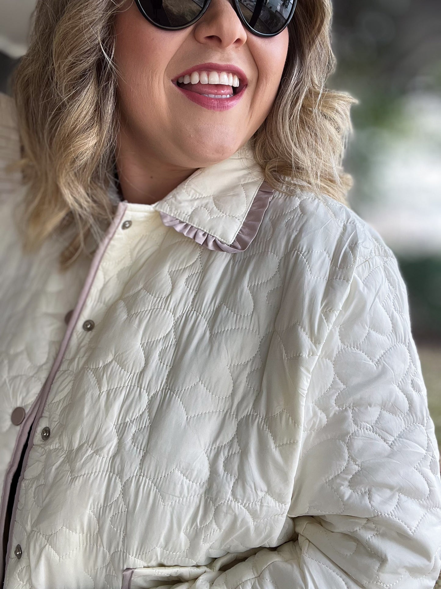Whiskey Sour Curvy Cropped Quilted Jacket