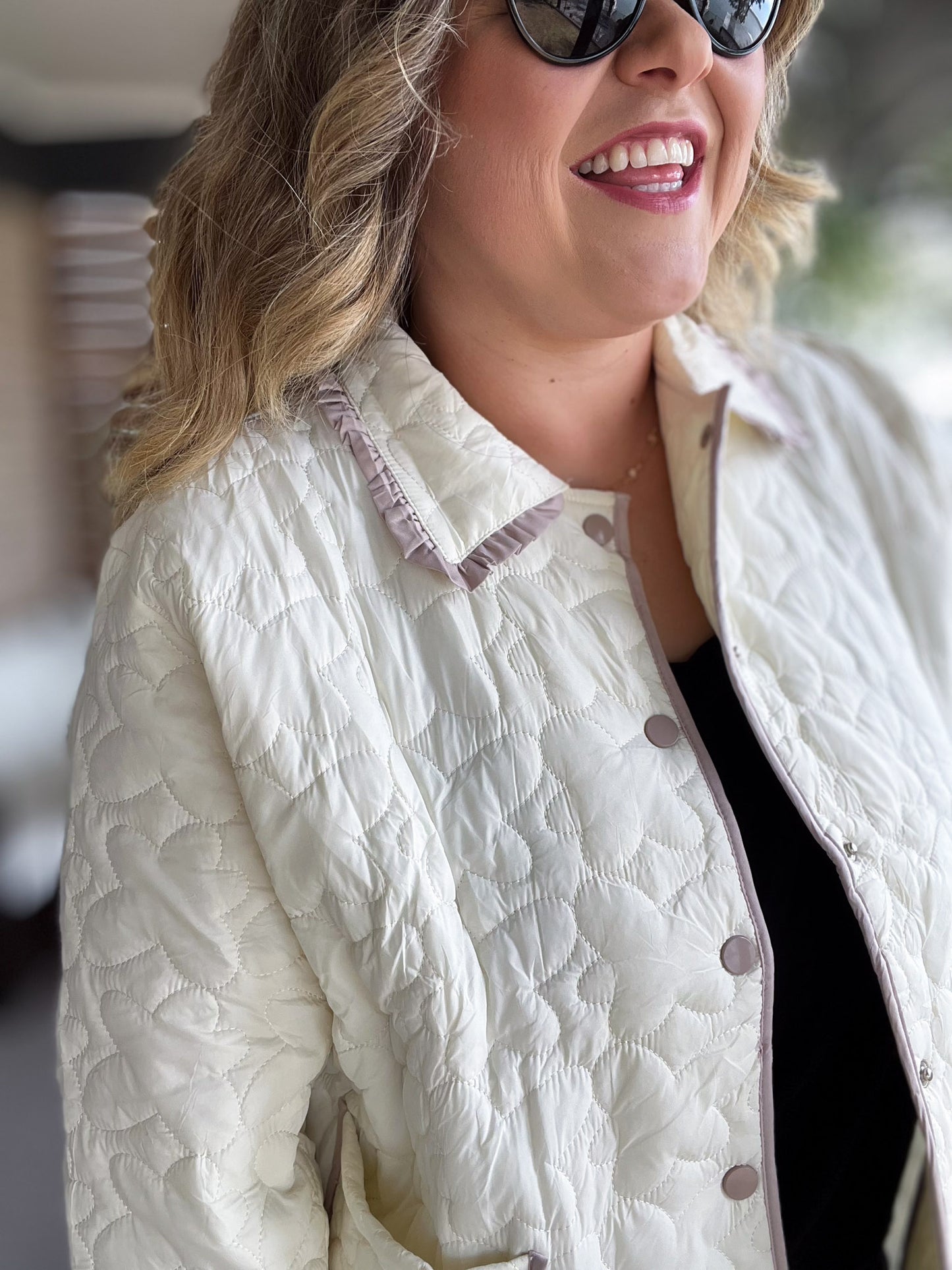 Whiskey Sour Curvy Cropped Quilted Jacket