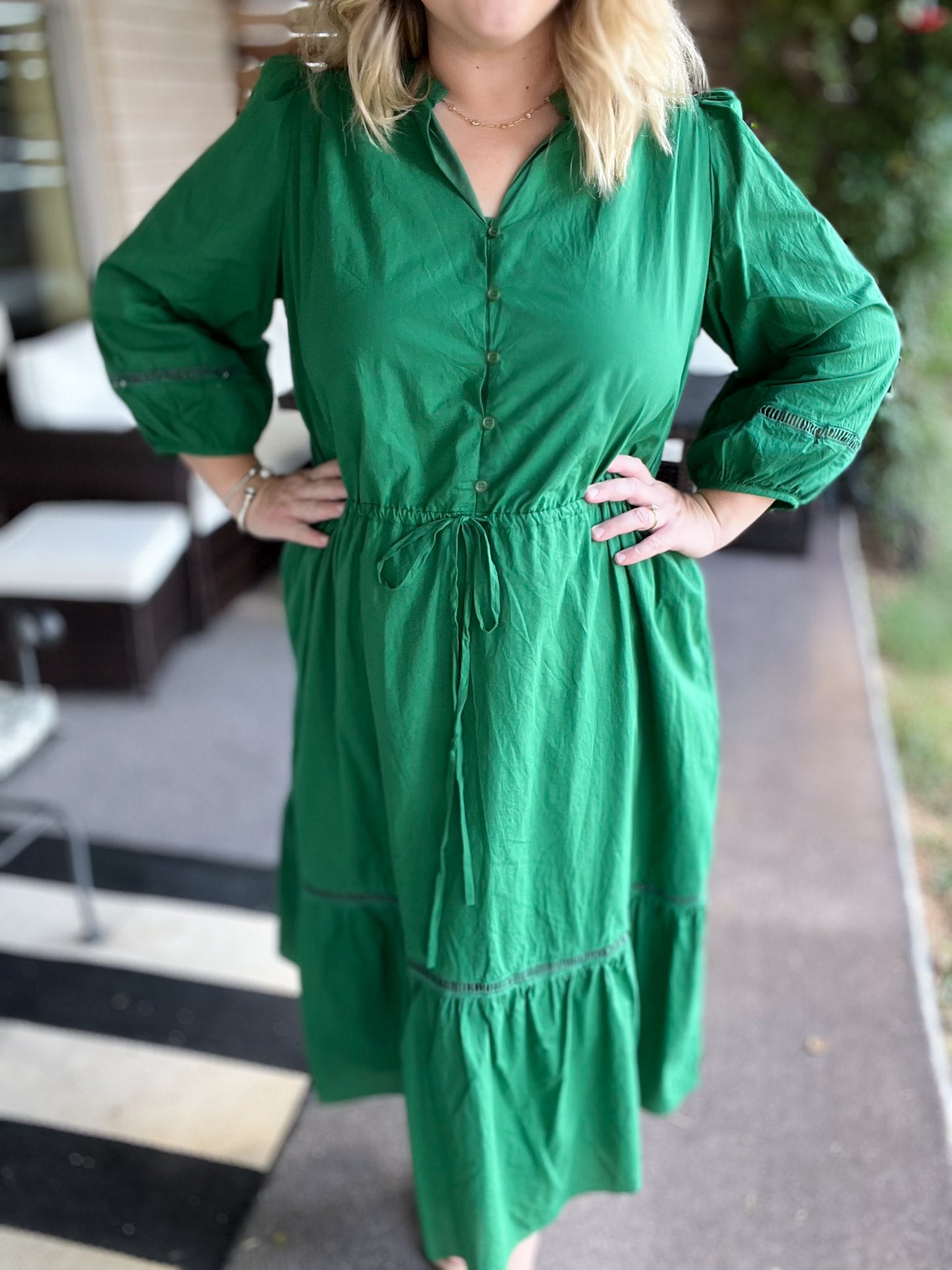 You're a Gem Plus-Size Emerald Midi Dress