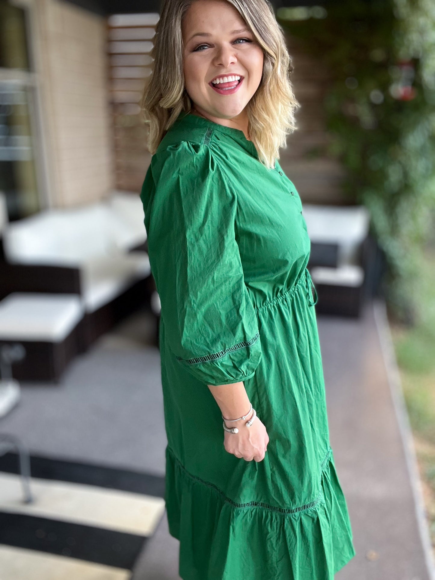 You're a Gem Plus-Size Emerald Midi Dress
