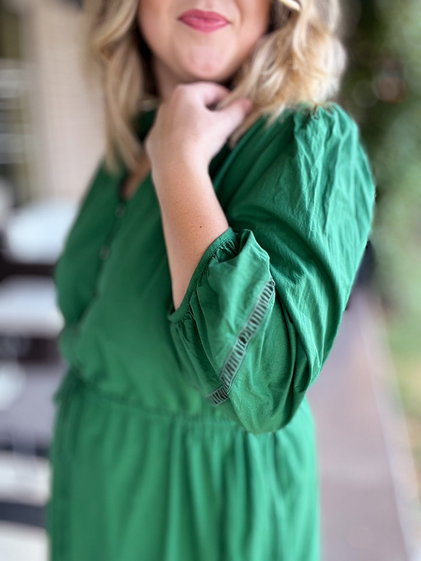 You're a Gem Plus-Size Emerald Midi Dress