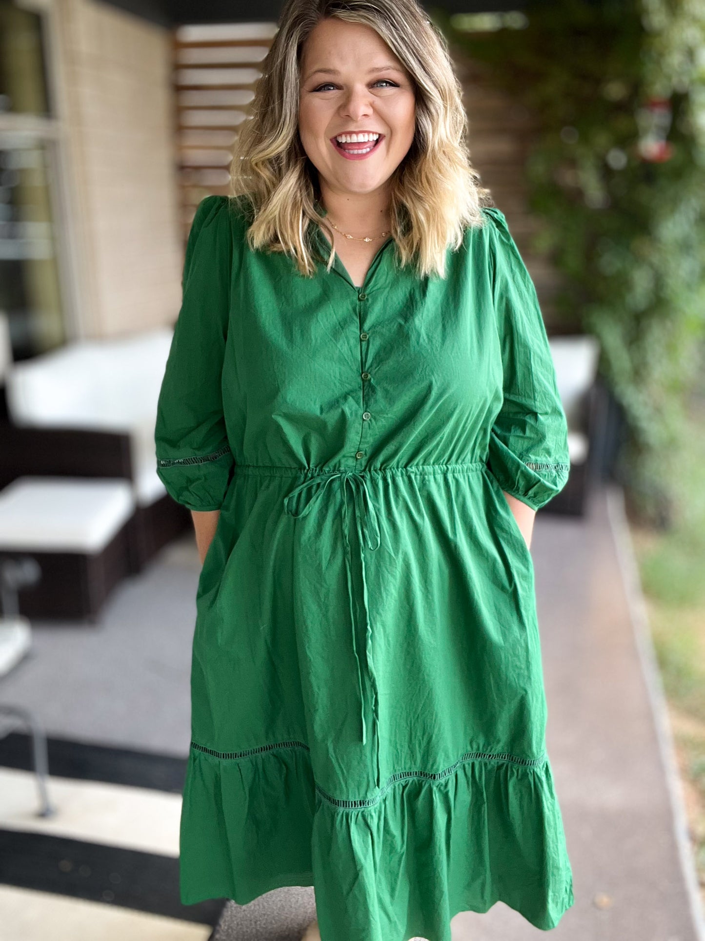 You're a Gem Plus-Size Emerald Midi Dress
