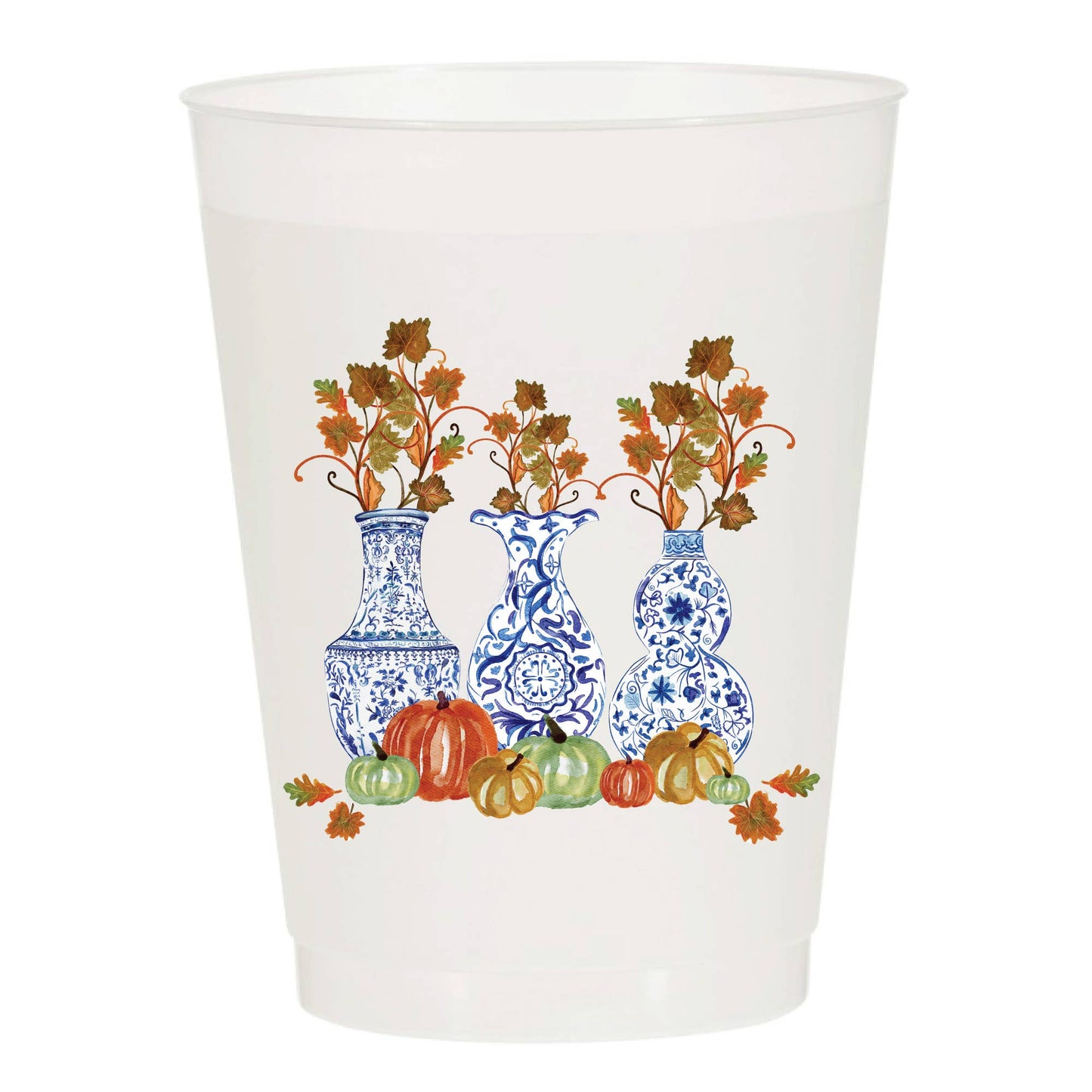 Thanksgiving Ginger Jars Fall Frosted Cups