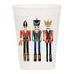Traditional Nutcrackers Frosted Christmas Cups
