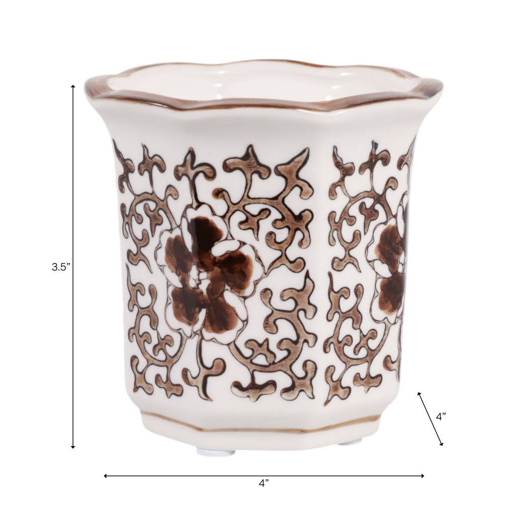 Plumeria Brown Chinoiserie Candle