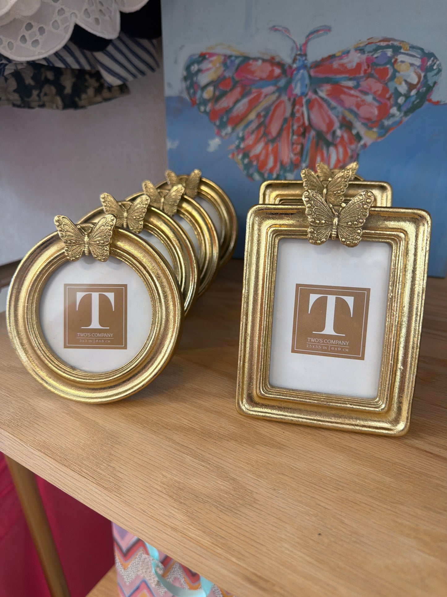 Mini Golden Butterfly Frames